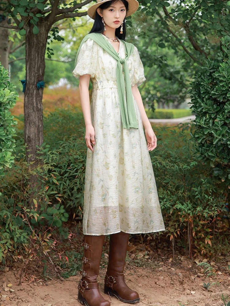 

Костюм-двойка Memory's Beginning Summer 2024 Dr Set с отстегивающимся элементом, V-образный вырез, короткий рукав, китайский бренд JYDQD