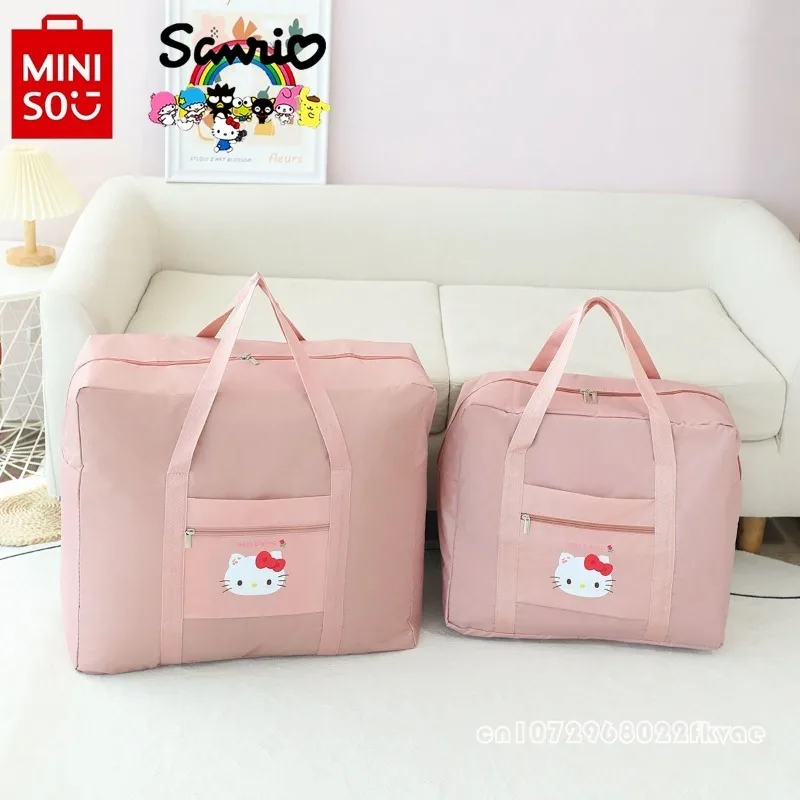 Sanrio New Travel Bag Fashionable High Quality Family Storage Bag Cartoon Large Capacity Women's Multi Functional Storage Bag