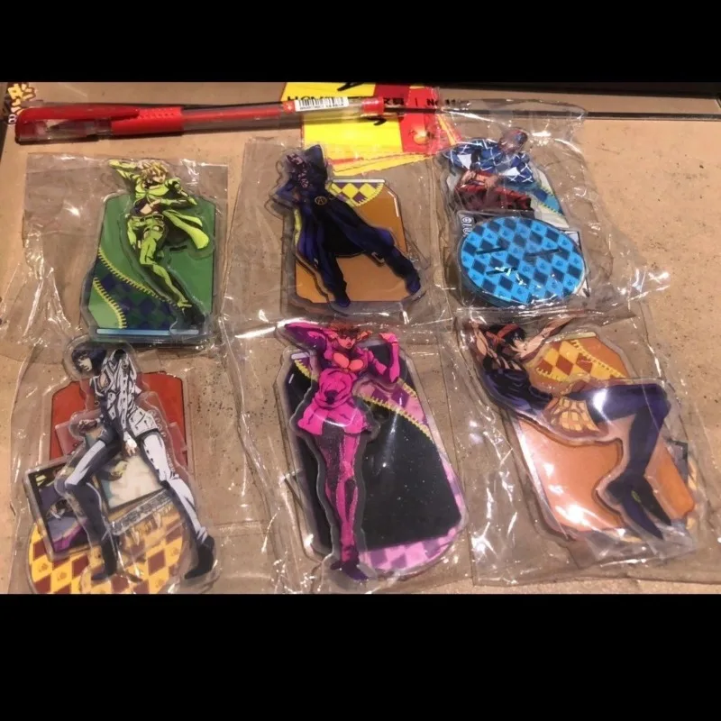 Neue JoJo's Bizarre Adventure Acryl Standfigur Giorno Giovanna Pannacotta Fugo Anime Peripheriegeräte Mode Desktop Ornament