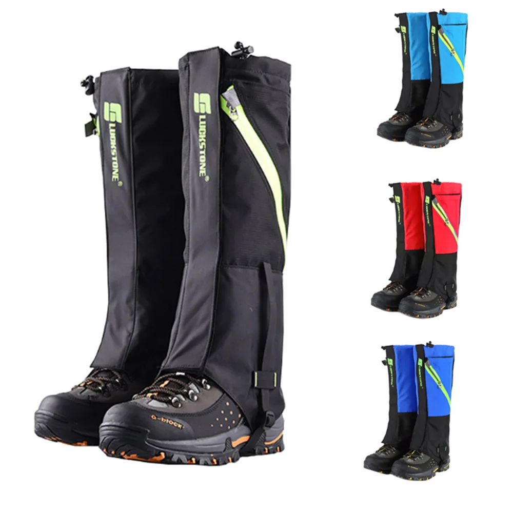 

‌Children's Waterproof Double-Layer Snow Gaiters For Skiing Hiking Women Men Outdoor Leg Guards With Hook Loop Closure