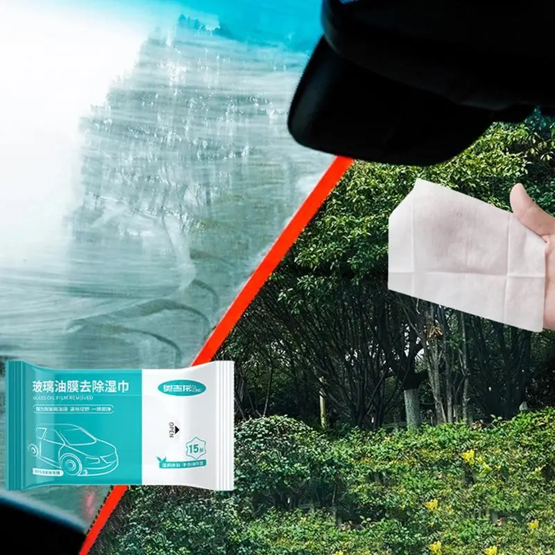 자동차 유리 오일 필름 제거 물티슈, 자동차 기름때 클리너, 자동차 유리창 클리너, 김서림 방지 물티슈