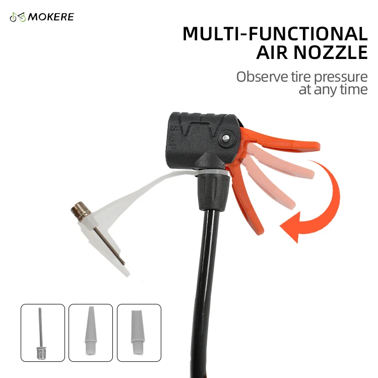 نمط جديد دراجة منفاخ لإطارات السيارة أجزاء مضخة ارتفاع ضغط الدراجة مضخة يدوية #6