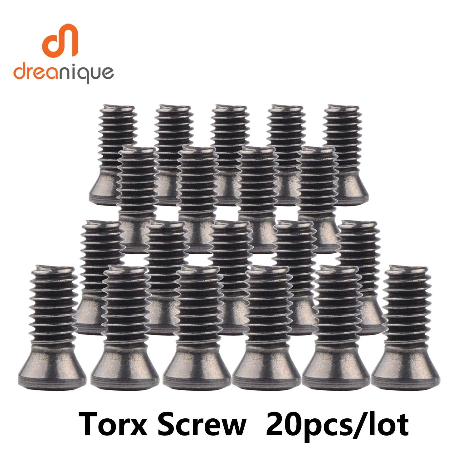 Dreanique 20pcs/lot CNC Screw 1.8 M2 M2.5 M3 M3.5 M4 M5 M6 Insert Torx Screw for Replaces Carbide Turning Insert CNC Lathe Tool