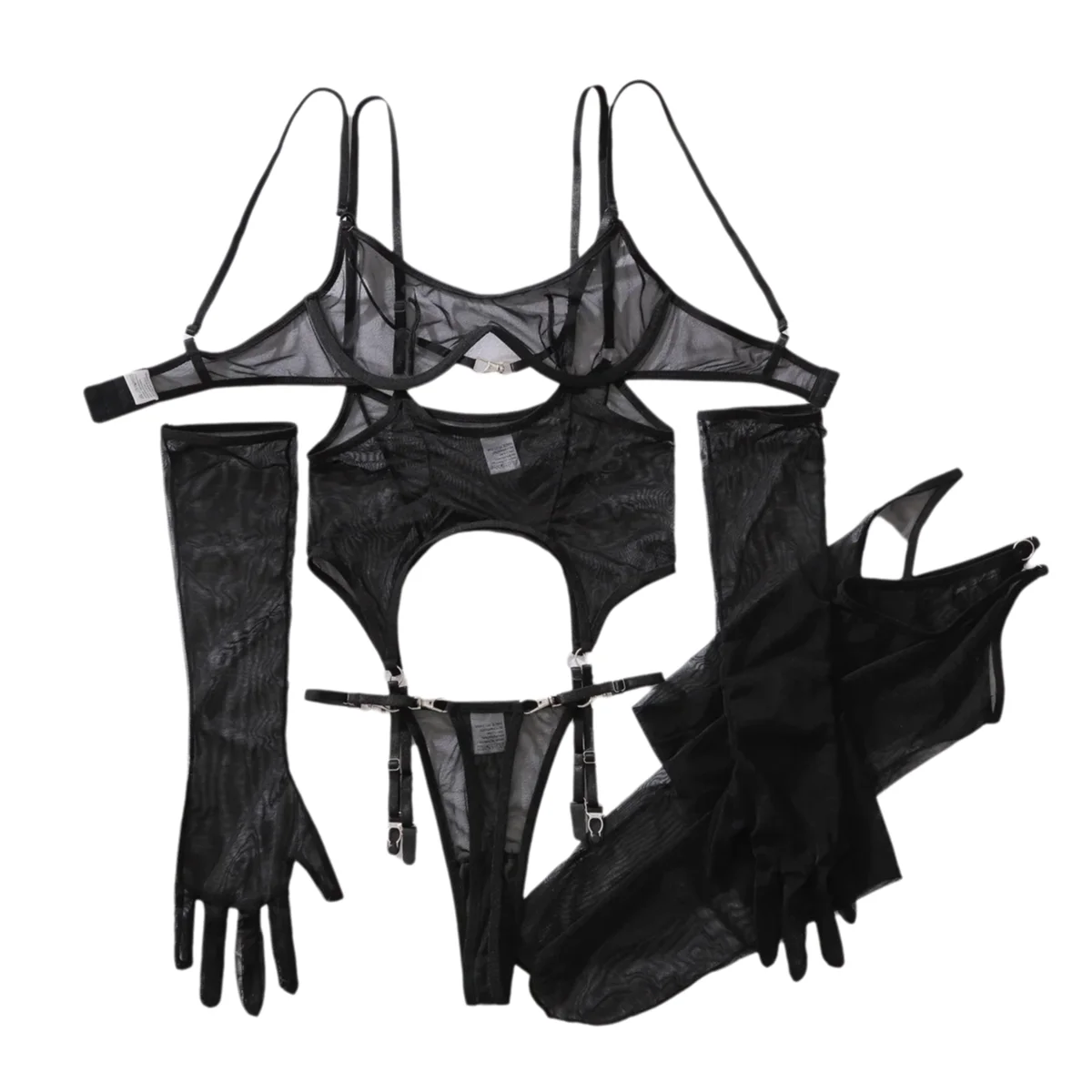 Sheer Mesh Bra - Sexy Mesh Breathable Lingerie Stockings Women's