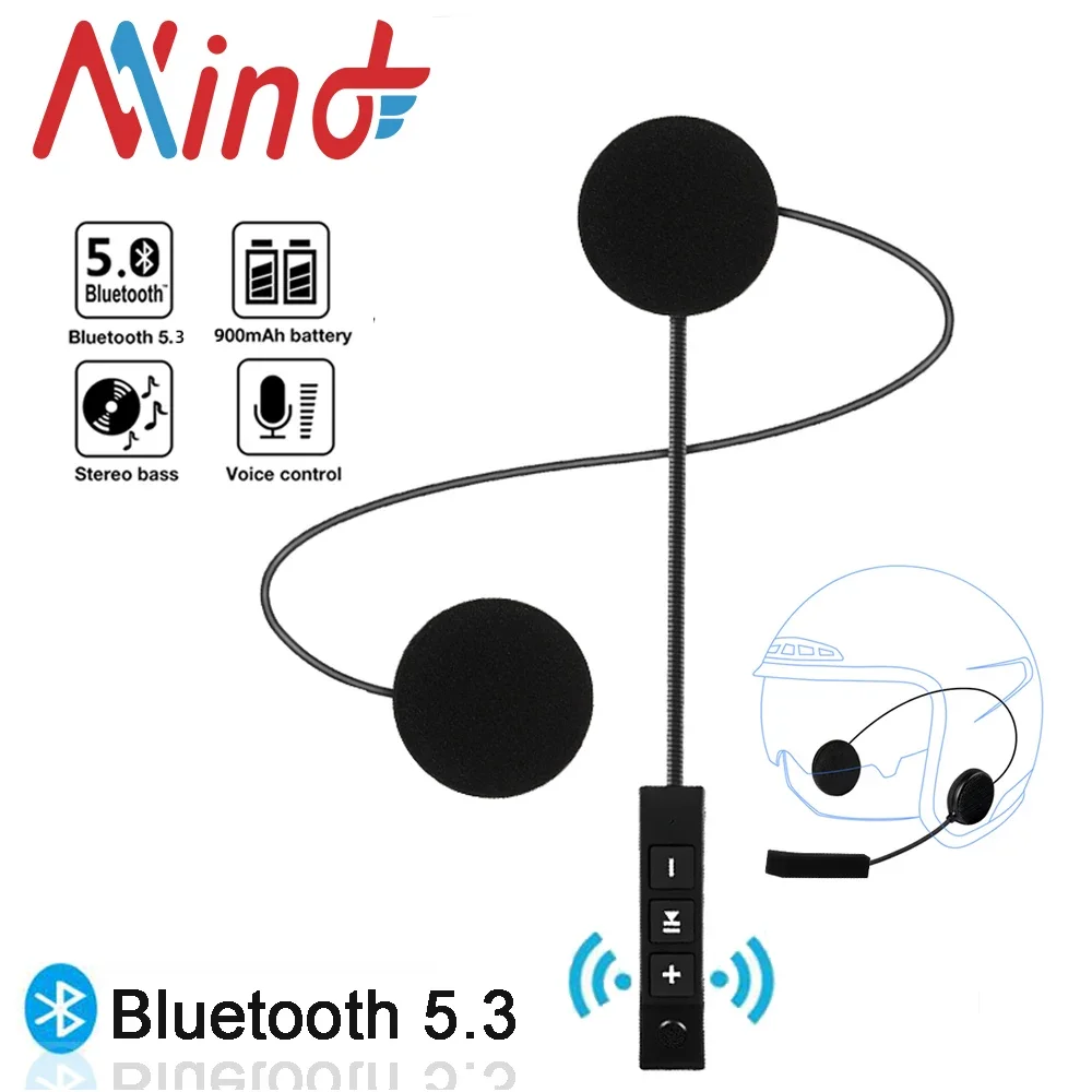 

BT11 Plus Motorcycle Helmet Headset Bluetooth5.3 Wireless Riding Speaker Stereo Earphone Support Automatic Answer Handsfree Call