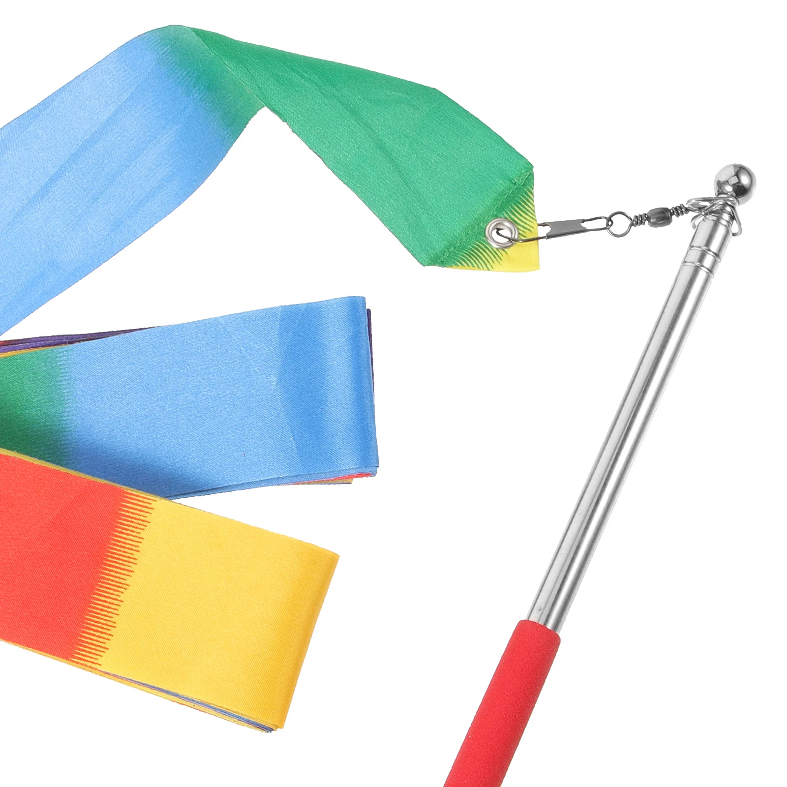 

1 set 1 Set Of Fitness Gymnastics Ribbons Colored Artistic Dance Streamers Decorative Performance Props For Gymnastics Training