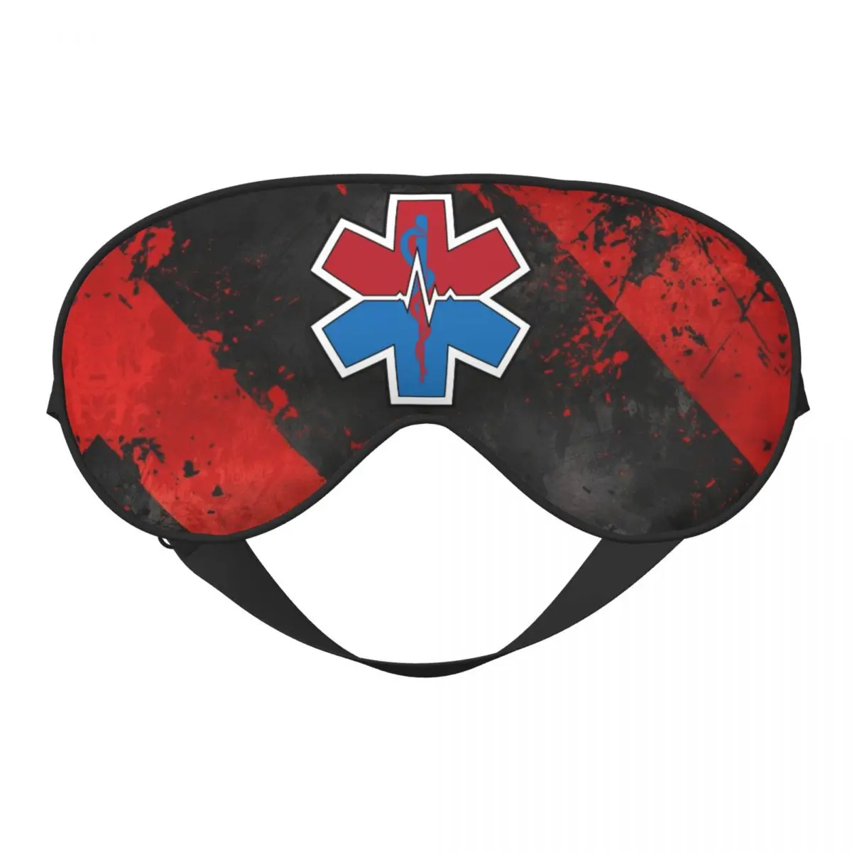 

Изготовленная на заказ EMT Star Of Life Фельдшер с логотипом, мягкая дорожная маска для глаз, двусторонняя повязка на глаза, регулируемая повязка на глаза с блокировкой света для дома