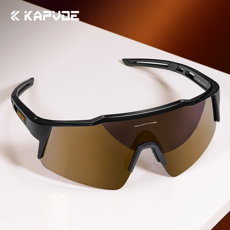 

Kapvoe Polarized Cycling Sunglasses UV400 Cycling Glasses for Man MTB Sunglasses Fishing Eyepieces Woman Bike Goggles Bicycle