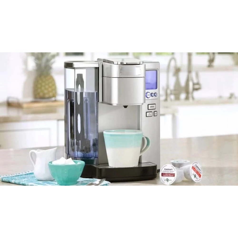 Cafetera programable de acero inoxidable, máquina de café con depósito de 72 onzas, dispensador de cerveza y agua caliente