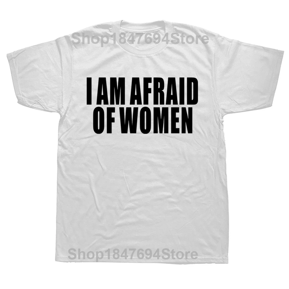 Soy miedo de la camiseta de las mujeres, Camiseta de moda para hombres, Camiseta de algodón, camisetas divertidas con letras, camiseta para mujeres, camisetas para niños, regalos, Camiseta de verano