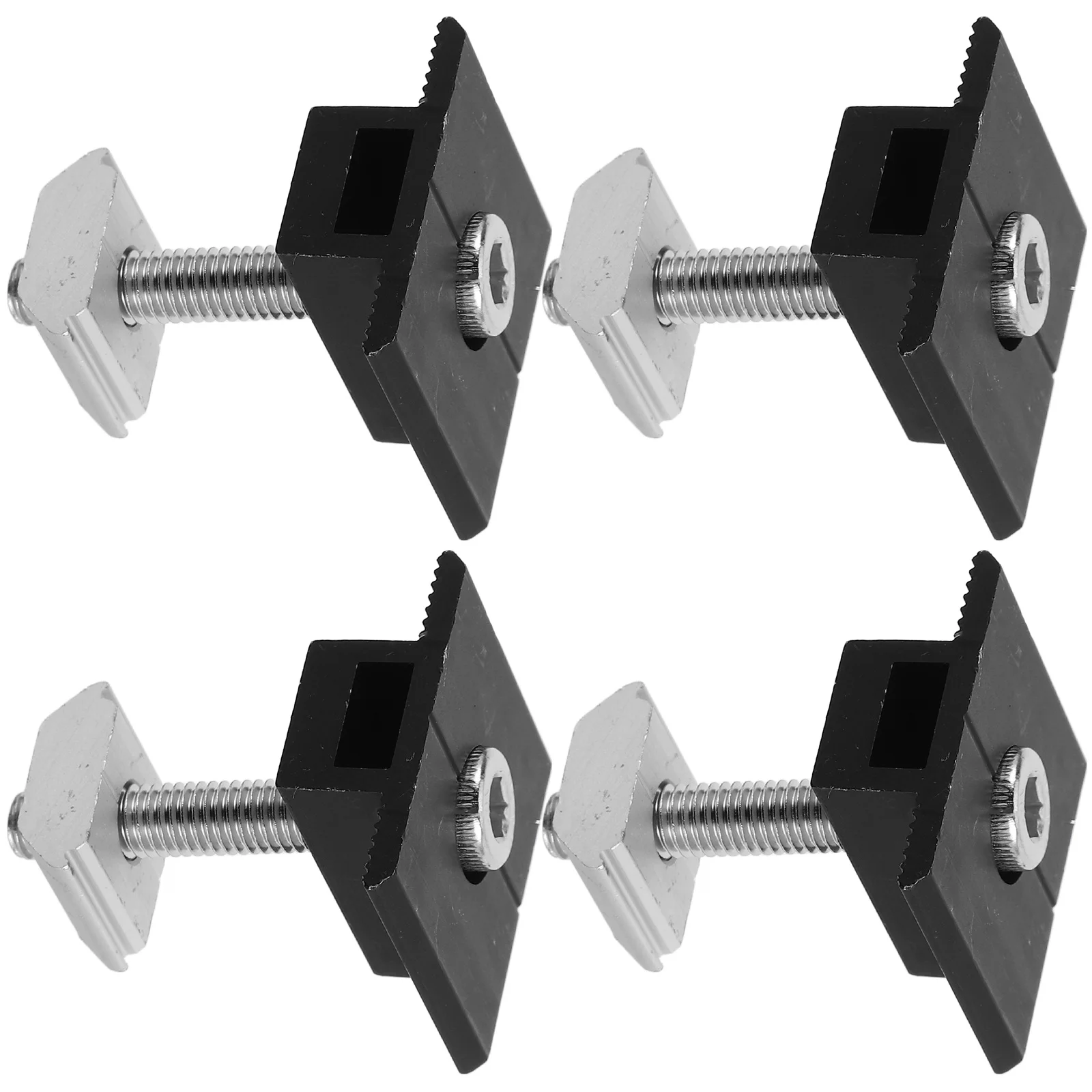 4 قطعة لوحة طاقة شمسية منتصف المشابك الألومنيوم قابل للتعديل دائم تصاعد بين قوسين آمنة سقف تصاعد الأجهزة للألواح الشمسية