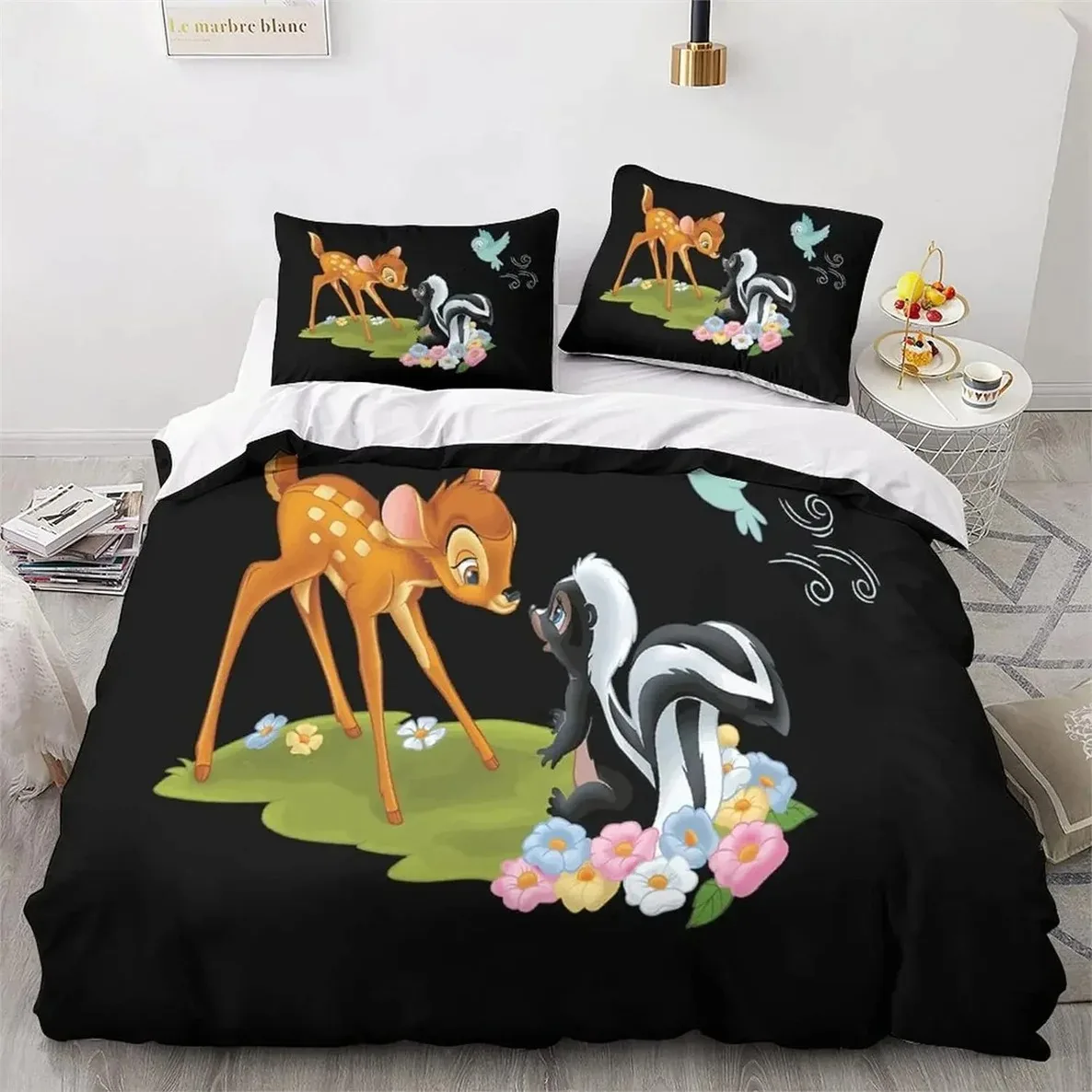 Bambi Anime Bedding Set With Pillowcase 3d Children'S Bedding Set Suitable For Children And Adults