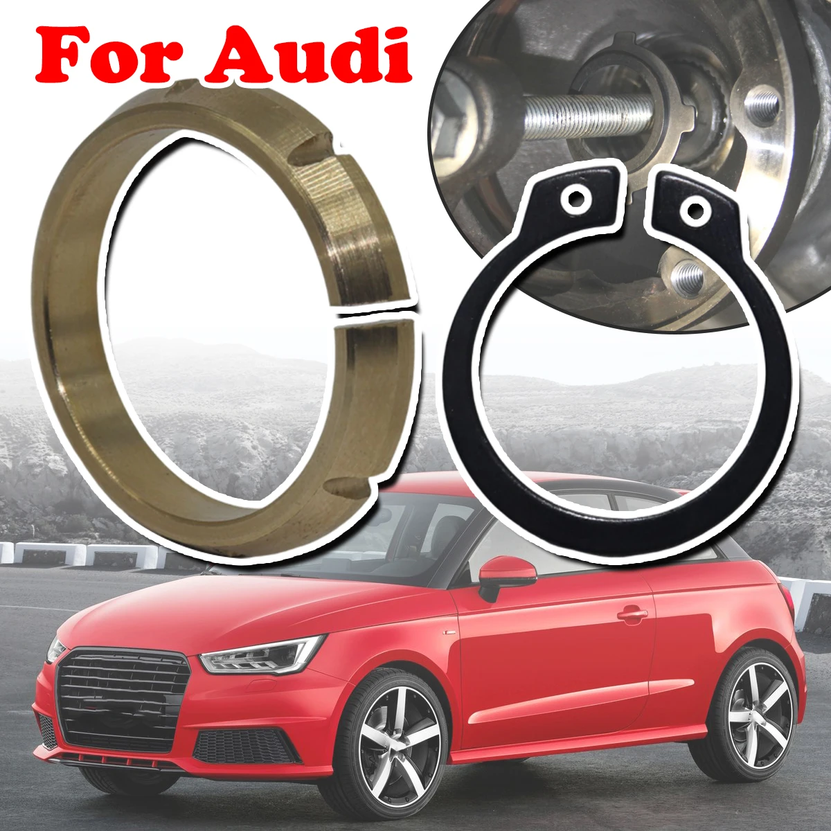 

For Audi A1 8X A2 8Z A3 8L 8P 8V TT 8N 8J Q2 GA Gearbox Differential Ring Brass Spacer Thrust Washer Seal 020409297 020409374