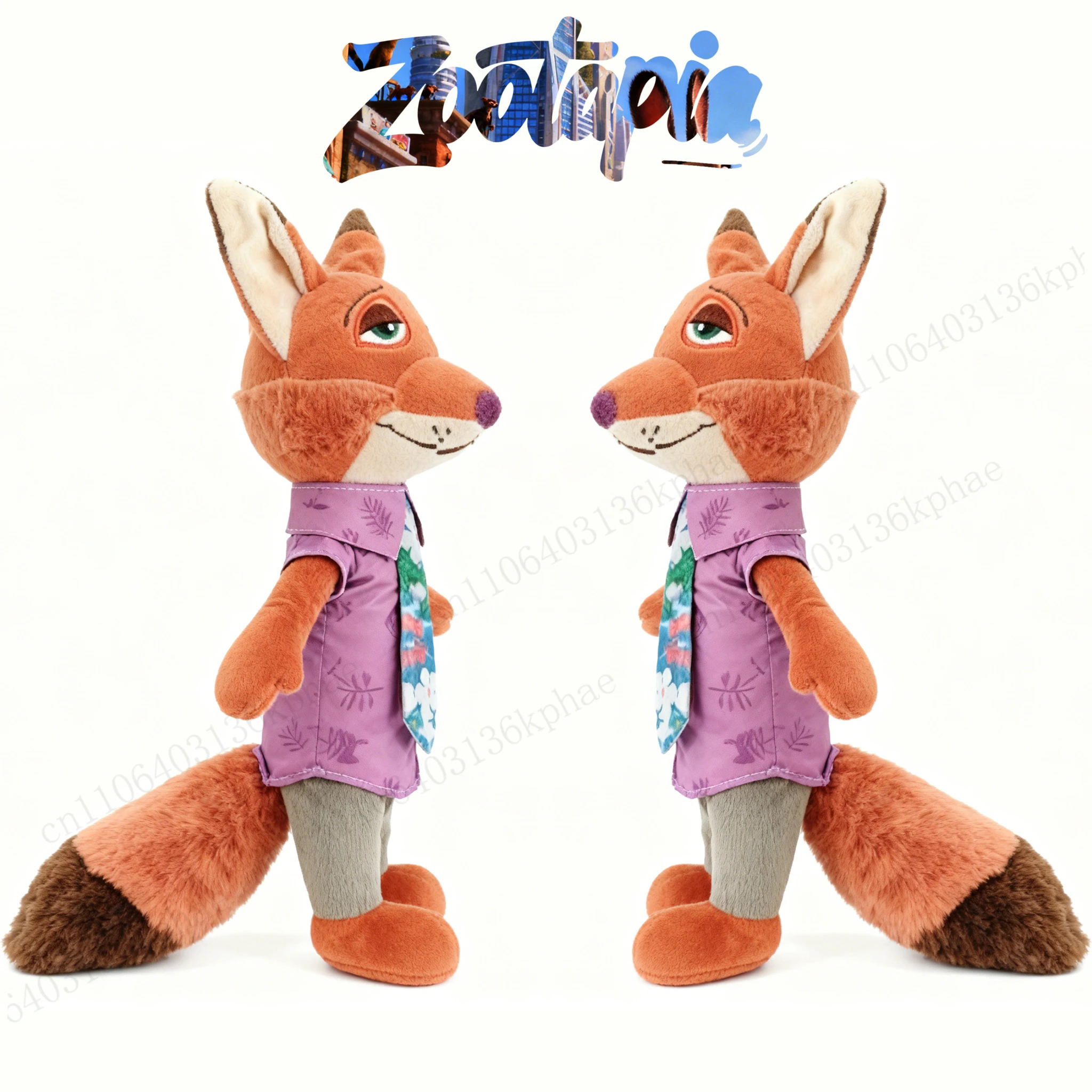 Dibujos animados Anime película Zootopia juguete de peluche zorro Nick Wilde conejo Judy Hopps muñeca juguetes de peluche suaves regalos de navidad para niños
