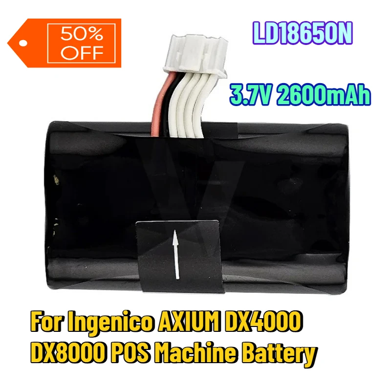 

3.7V 2600mAh LD18650N for Ingenico AXIUM DX4000 DX8000 POS Machine Battery