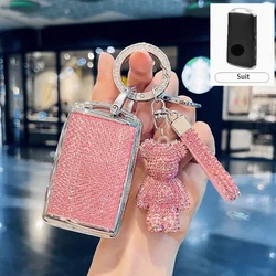 Diamond Pink Style TPU for Mazda 3 Axela BP CX-30 DM Remote Smart Car Key Case Cover Fob Holder Keychain Accessories