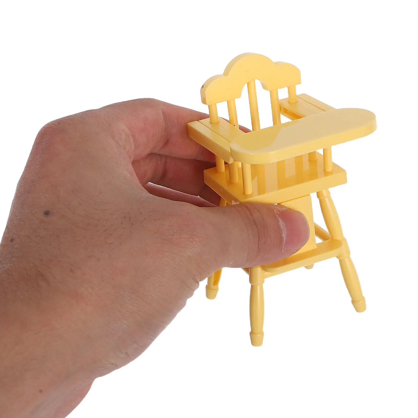 

1Set Miniature Baby Stroller Highchair Accessories Realistic Plastic Pretend Play Dollhouse Furniture Nursery Set for Kids