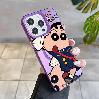 Magnetické pouzdro Crayon Shin-chans Magsafe pro iPhone 14 11 12 13 15 16 Pro Max Plus s bezdrátovým nabíjením a ochranným zadním krytem 6 nejlepší prodej Pouzdro na iPhone s pastelkou Shin Chan - №1
