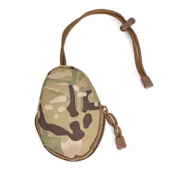 Mini llavero militar con cremallera para hombre, monedero, bolsa del ejército, bolsillo pequeño, 1 piezas