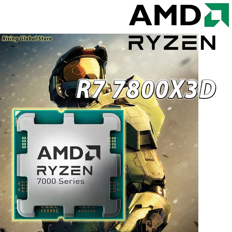 جديد AMD Ryzen 7 7800X3D R7 7800X3D 5.0 جيجا هرتز 8-Core 16-Thread Gaming CPU 5NM 96M 100- 100000910 مقبس AM5 بدون مبرد #3