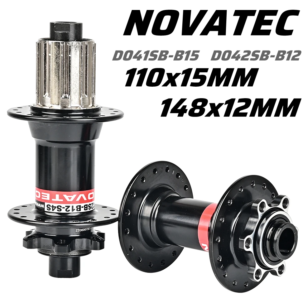 Bicycle Hubs Novatec D041SB-B15 D042SB-B12 BOOST Front 110*15MM Rear 148*12MM Stainless Steel HG Freehub 8 9 10 11 Speed 32 Hole