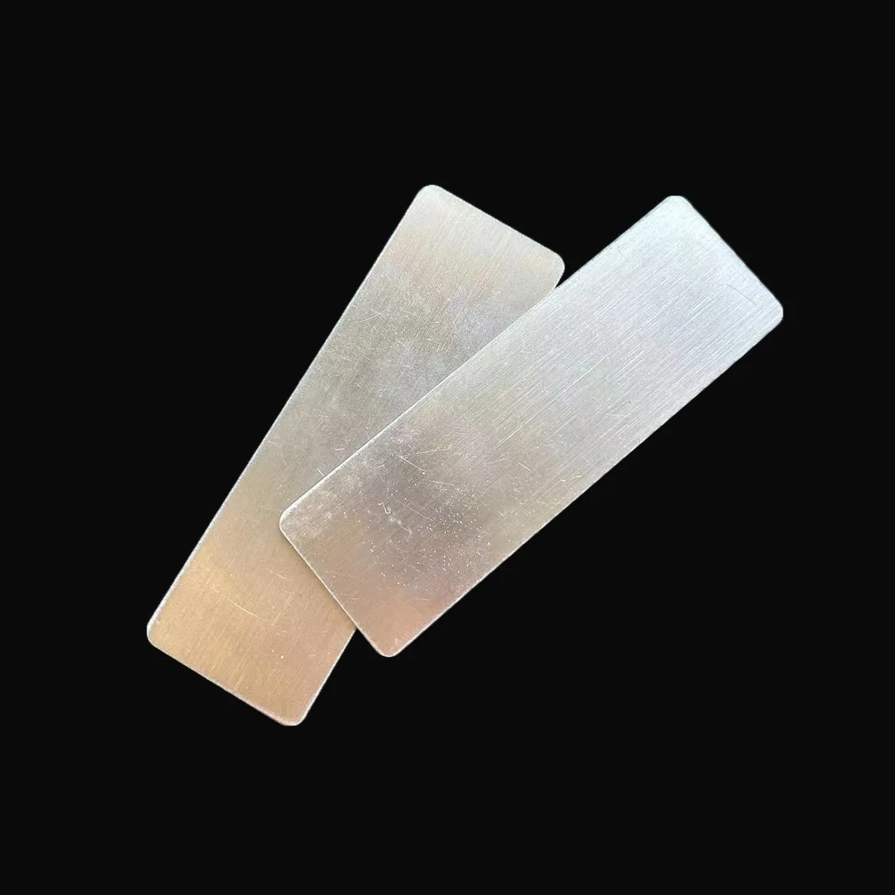 2 szt. prostokątnych metalowych podstawek do profesjonalnych pilników do paznokci, metalowe szmatki do jednorazowych podkładek