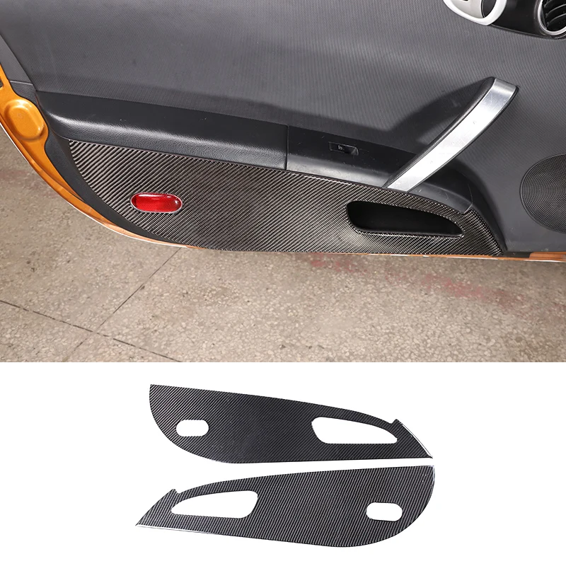 

For Nissan 350Z 2003-2006 Soft Carbon Fiber Car Interior Door Protection Anti-kick Protection Panel Cover Trim Car Accessories