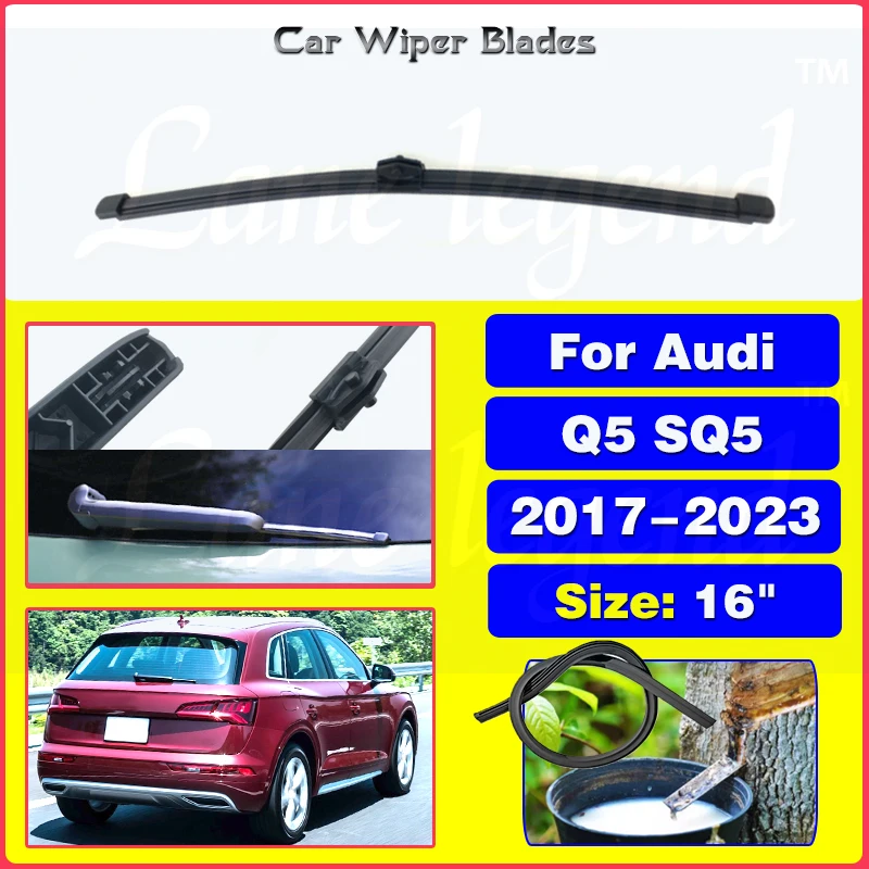 

16" Rear Windshield Windscreen Washer Wiper Blade For Audi Q5 SQ5 2017-2023 2022 2021 2020 2019 2018 Car Accessories Accsesories