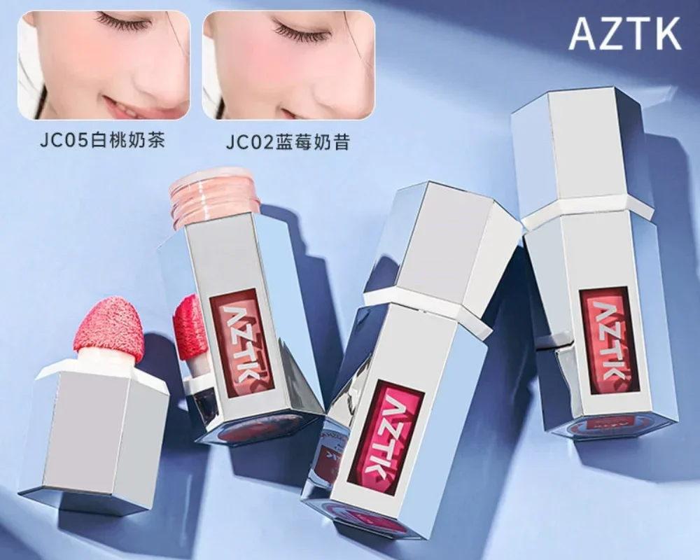 Aztk ผงสี JELLO บลัชเชอร์เพิ่มความชุ่มชื้นขยายและสัญญาการแต่งหน้าแก้มเหลว