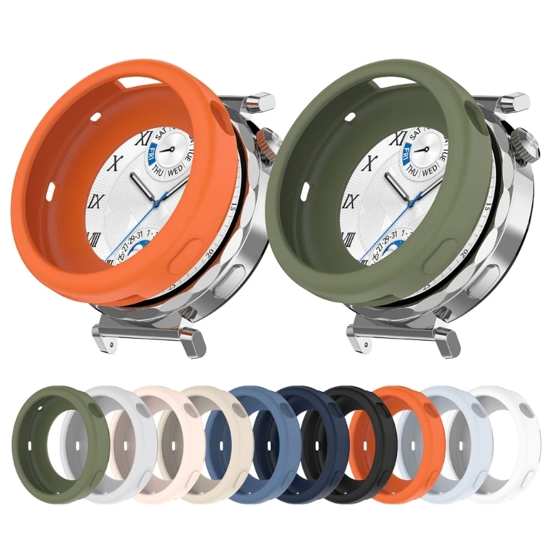 42MM Soft Silicone Watch Cover Anti dusts Shockproof Designs Flexible Silicone Case Watch Accessories for GT5 41/42MM