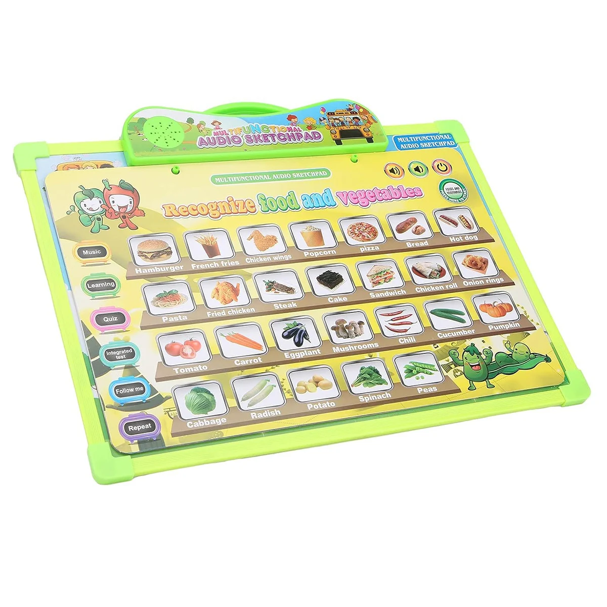 Bloc-notes Audio multifonctionnel pour enfants de 3 ans et plus, 11 catégories, Machine d'apprentissage, Alphabet, chiffres, jouet éducatif cognitif Animal