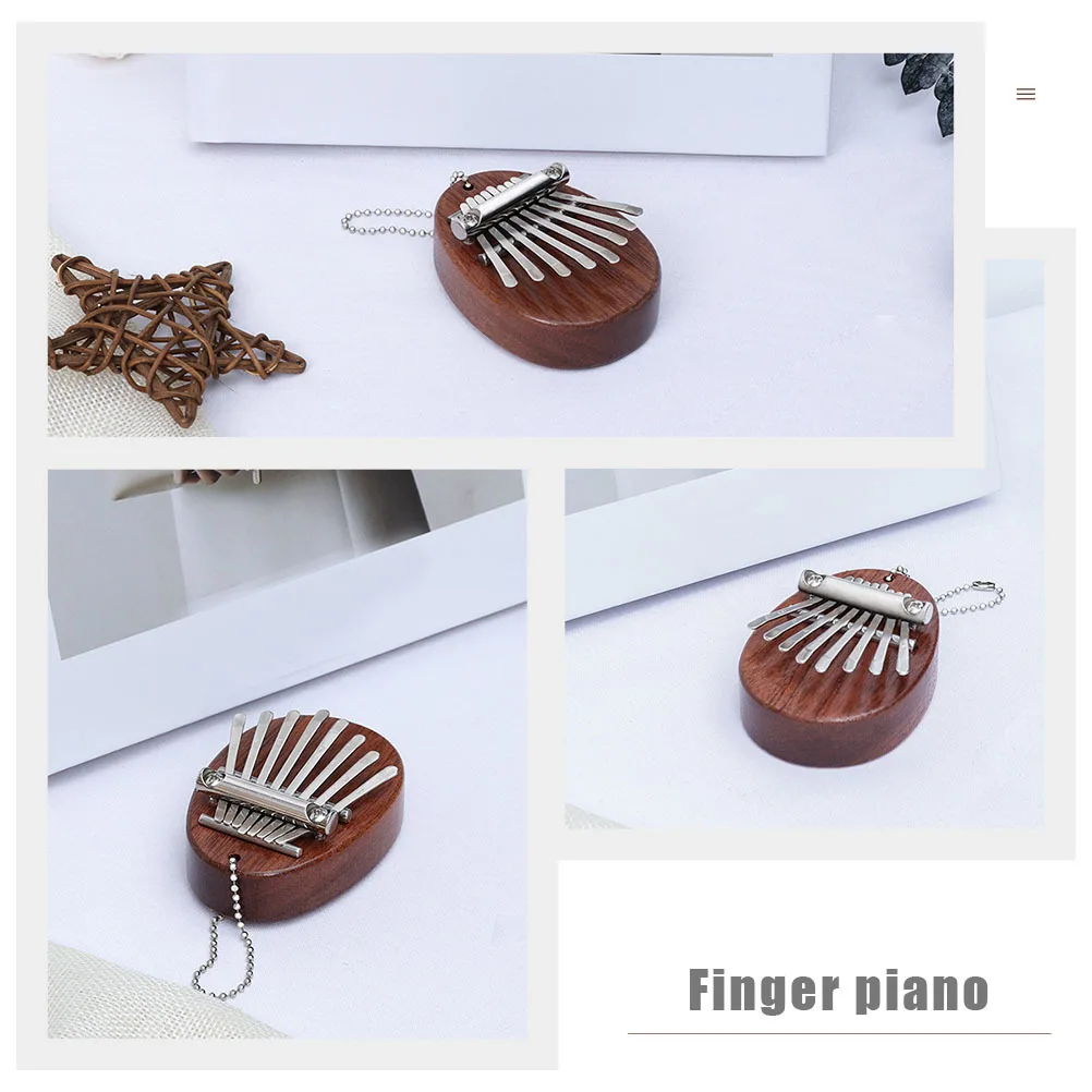 

8 Tone Kalimba Thumb Piano Portable Miniature Wooden Finger Piano for Beginners Delicate Musical Instrument Clear Bright Sound