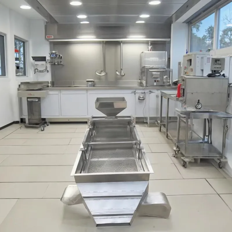 Customized Vibratory Sieve for Removing Impurities Rectangle Vibrating Screen Almond Screening Machine