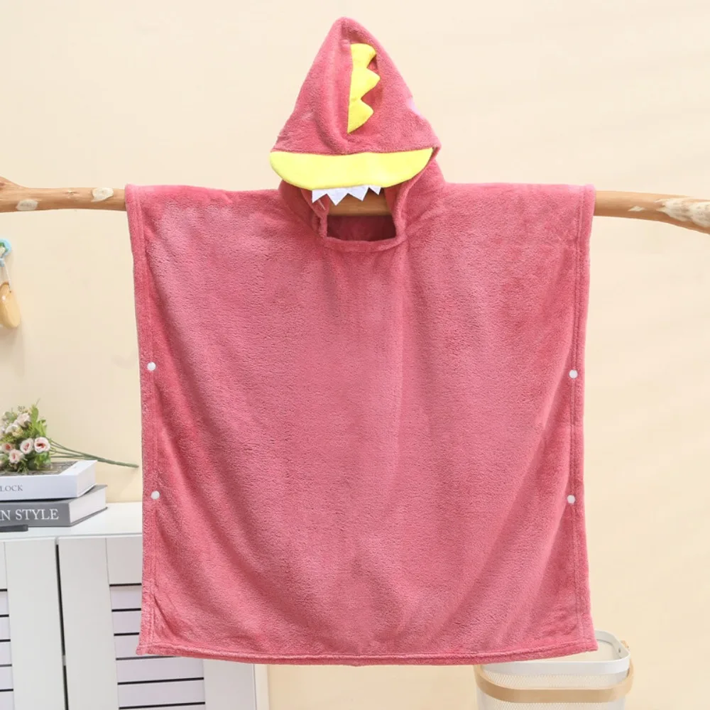 

Многофункциональное детское банное полотенце с капюшоном из кораллового флиса, быстросохнущее, мягкое, впитывающее, для младенцев, халат-пижама