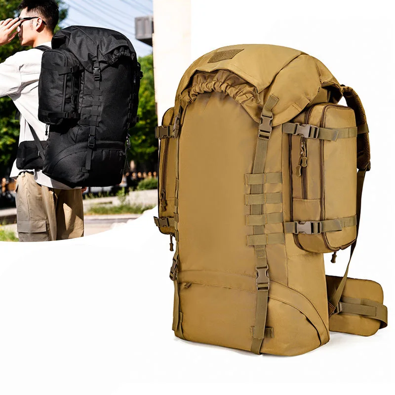 

100L Camping Backpack Large Capacity Mountaineering Trekking Hiking Climbing Double Shoulder Bag Men Outdoor Travel Rucksack