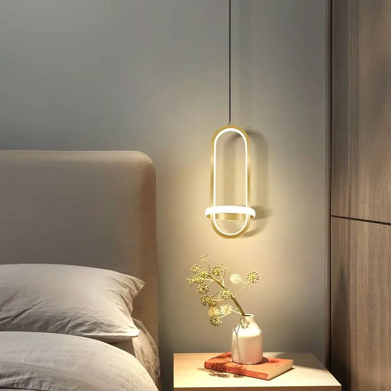 

Modern Creative Bedroom Bedside Ceiling Pendant Light Hanging Lamp for Hotel Living Room Led Indoor Lighting Fixtures Minimalist