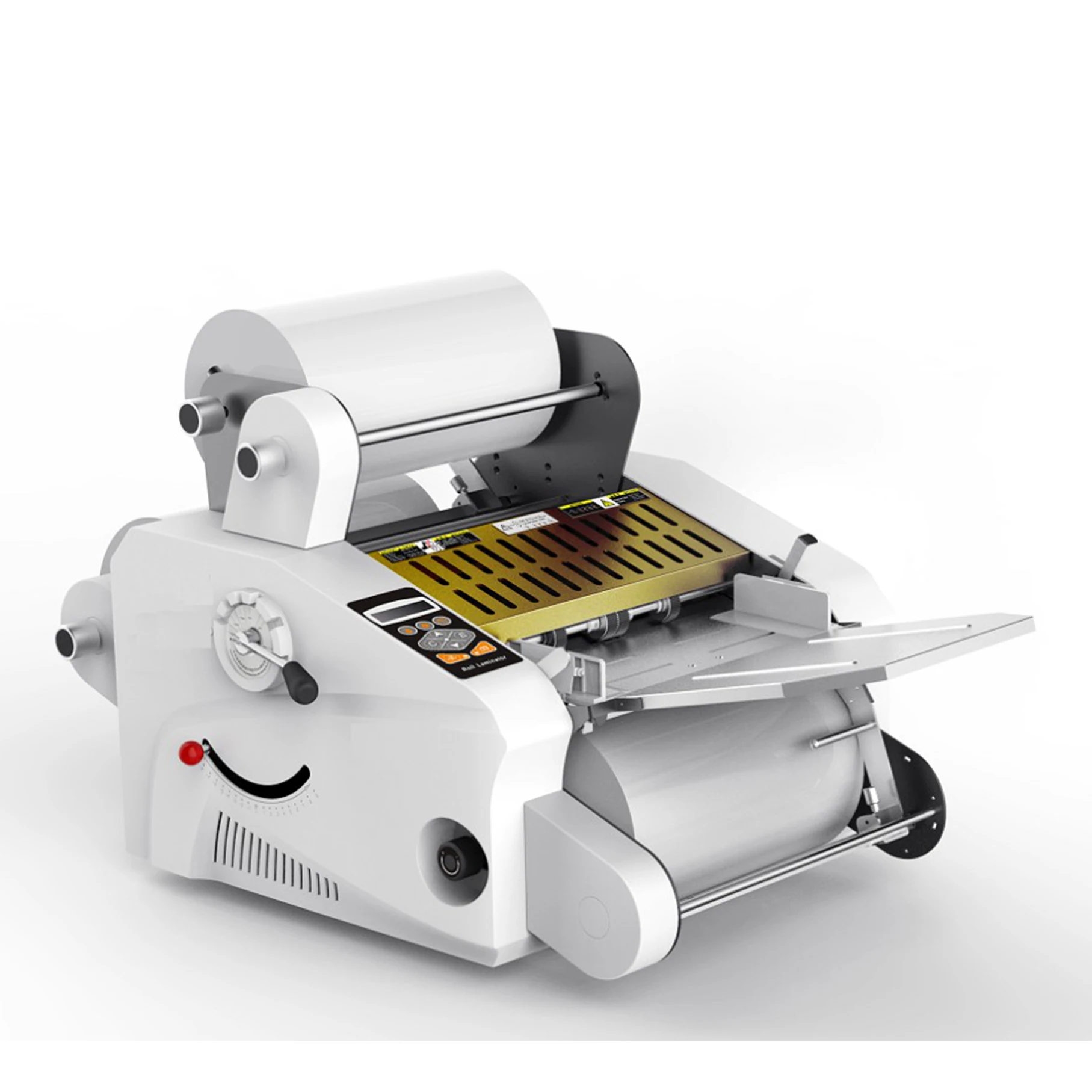 automatic roll laminator with foil transfer function hot and cold laminator machine