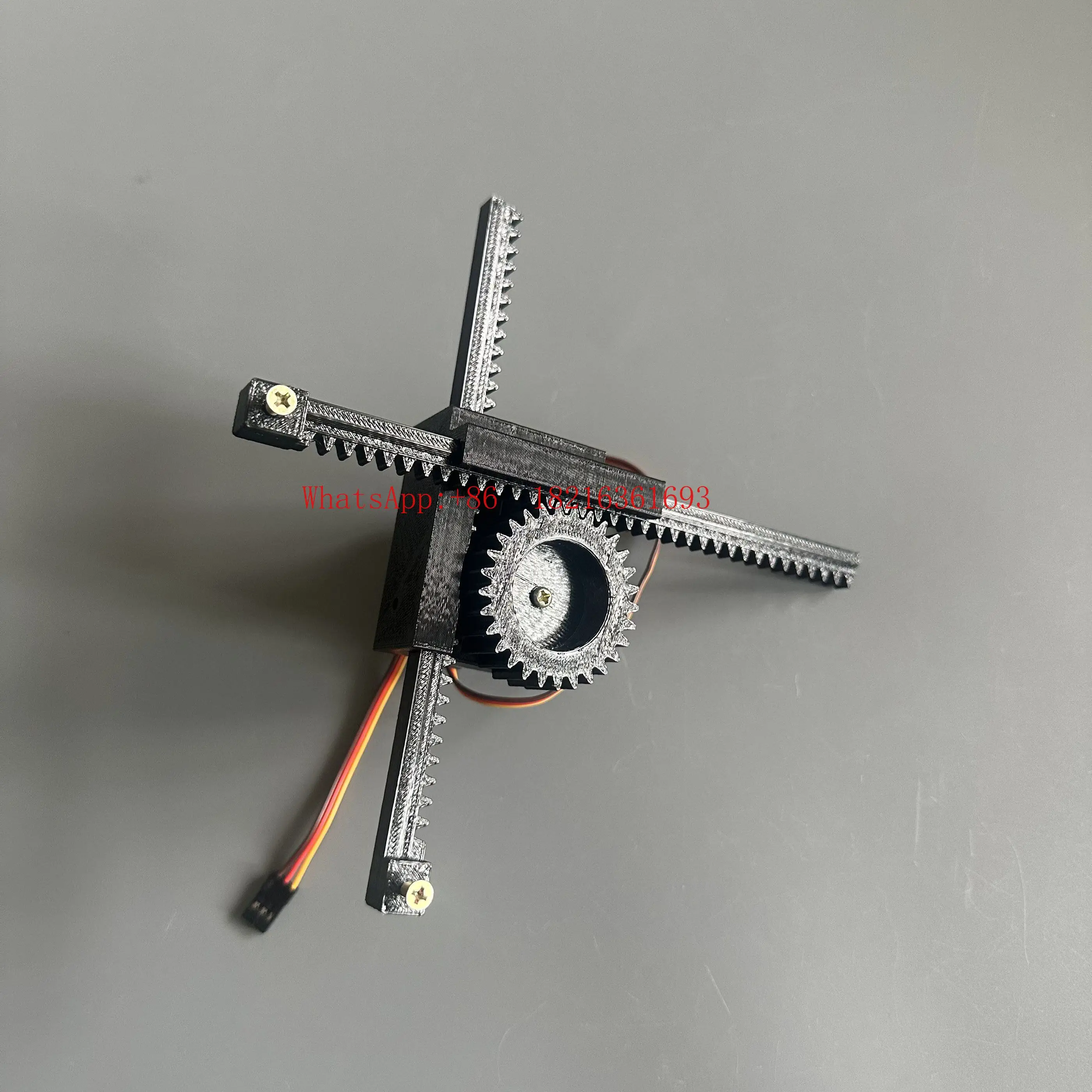 MG996R/MG995 Stroke 6cm/360 Degrees Servo Rack 20cm with Limit, Push-pull Telescopic Rod
