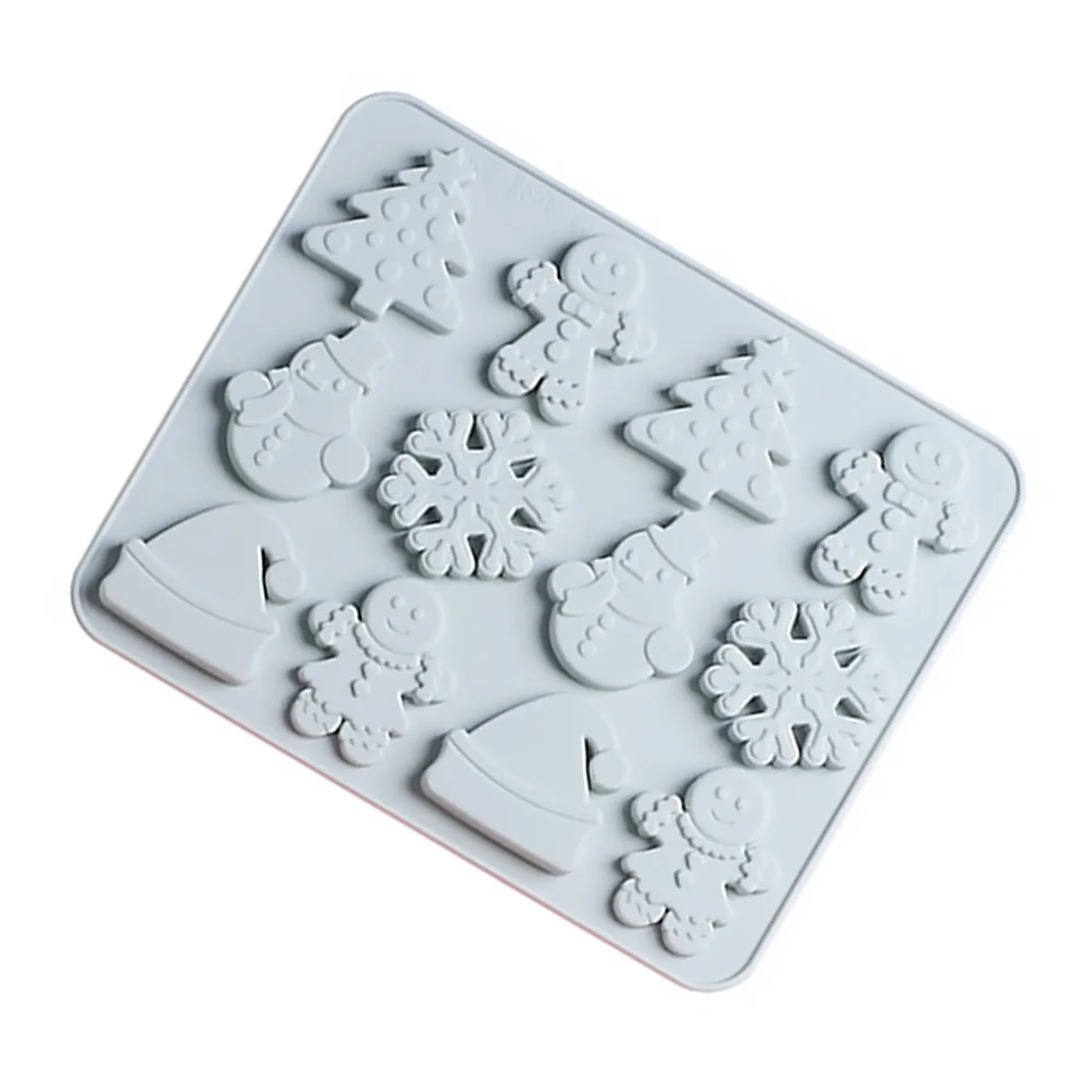 

1Pcs Christmas DIY Silicone Mould Baking Mold for Biscuit Cake Decorating Candy Craft Cookies Fun Holiday Kitchen Tool