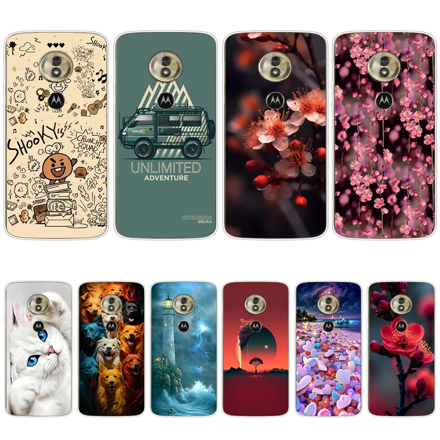 S5 colorful song Soft Silicone Tpu Cover phone Case for Motorola Moto G6 Play