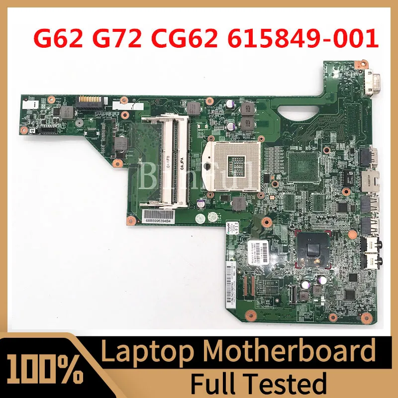 

615849-001 615849-501 615849-601 Mainboard For HP G62 G72 CQ62 Laptop Motherboard SLGZS 100% Full Tested Working Well