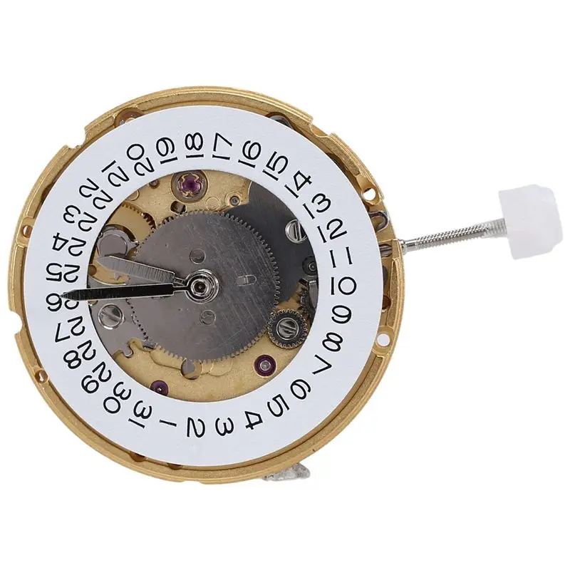AFOURT-2X 4-Zeiger-Uhrwerk 25 Juwelen 2836 Automatisches Mechanisches Uhrwerk Datum bei 3 Uhr für ETA 2836-2 GMT Gold – Detail 2