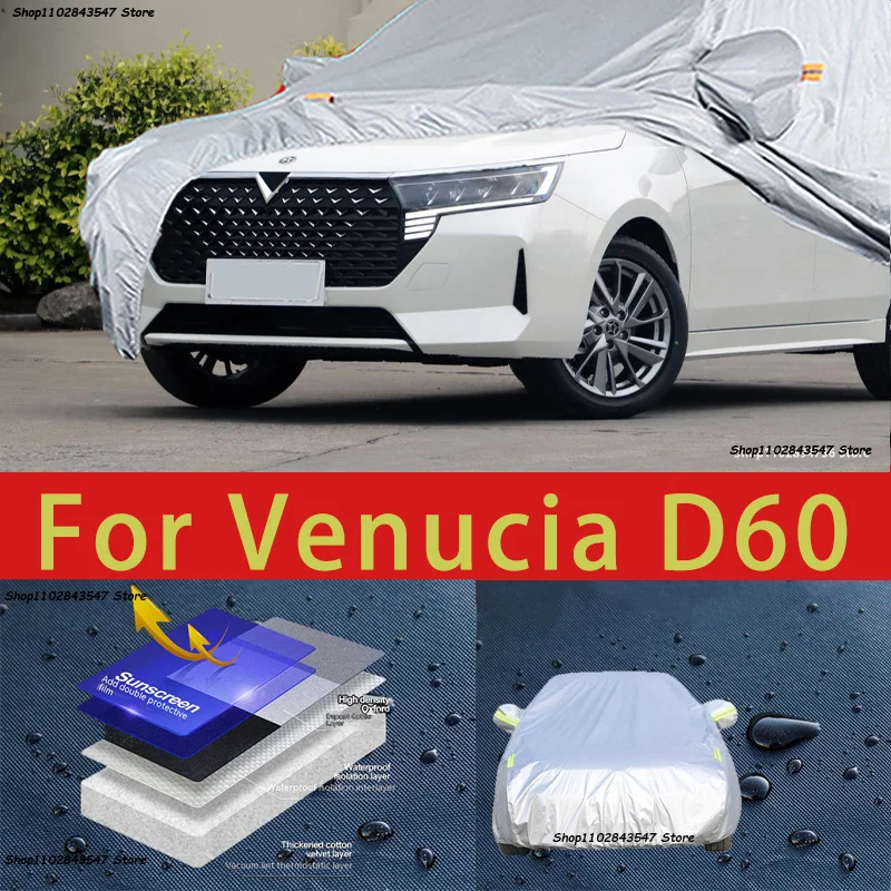 

For Venucia D60 Outdoor Protection Full Car Covers Snow Cover Sunshade Waterproof Dustproof Exterior Car accessories