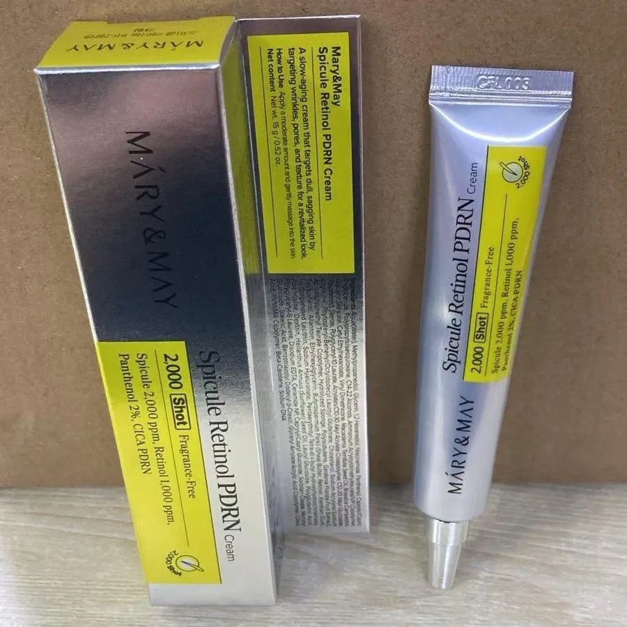 Mary&May Spicule Retinol Collagen PDRN Skin Care Kit Anti-Aging Firming Cream With Panthenol CICA Repair Soothing Brighten Care