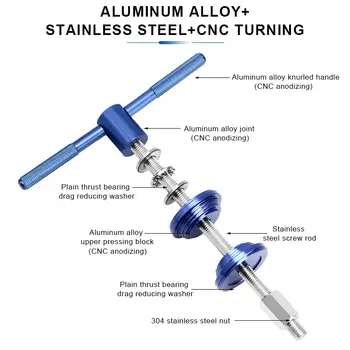 Nástroje pro montáž středového složení jízdního kola, lis na hlavové složení pro horská kola, nářadí pro opravy a montáž na horská kola a silniční cyklistiku 8 nejlepší prodej vytahovač pedálu lisované uložení - №3