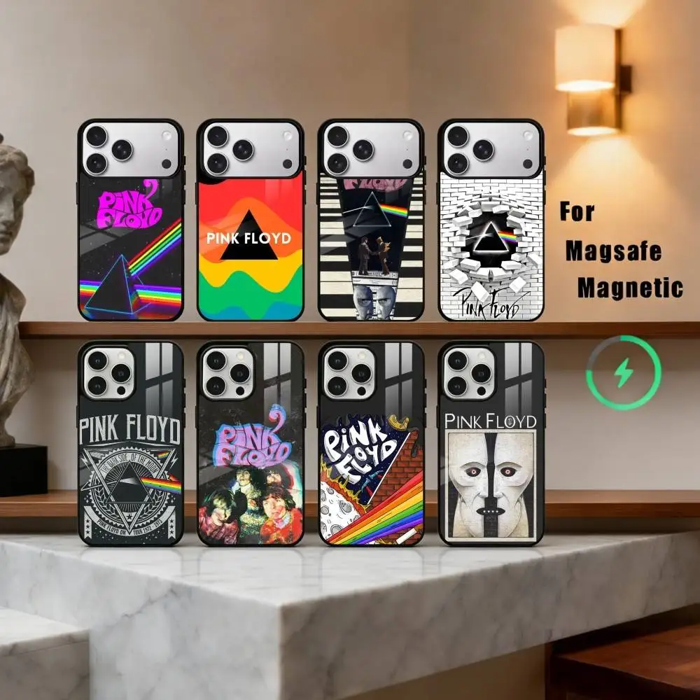 

Psychedelic-rock Pink F-Floyd BAND Phone Case For iPhone17,16,15,14,13,12,11 Plus,Pro Max Magnetic For Magsafe Wireless Charging