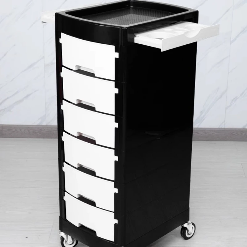 Cart Machine Cosmetic Helper Trolley on Wheels Furniture Organizer Delivery Auxiliary Hairdresser Salon Car Metal Counter Metal