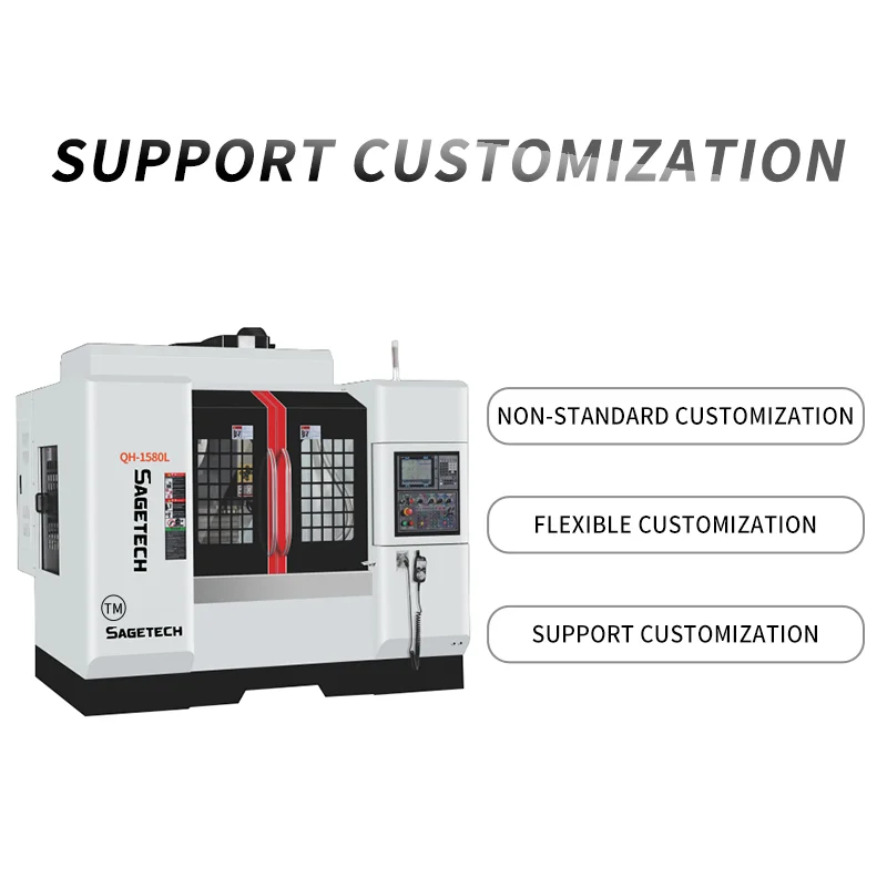 Sagetech High Speed Drilling Cum Milling Metal Engraving Hine 3 Axis CNC Hining Center Mitsubishi Control System