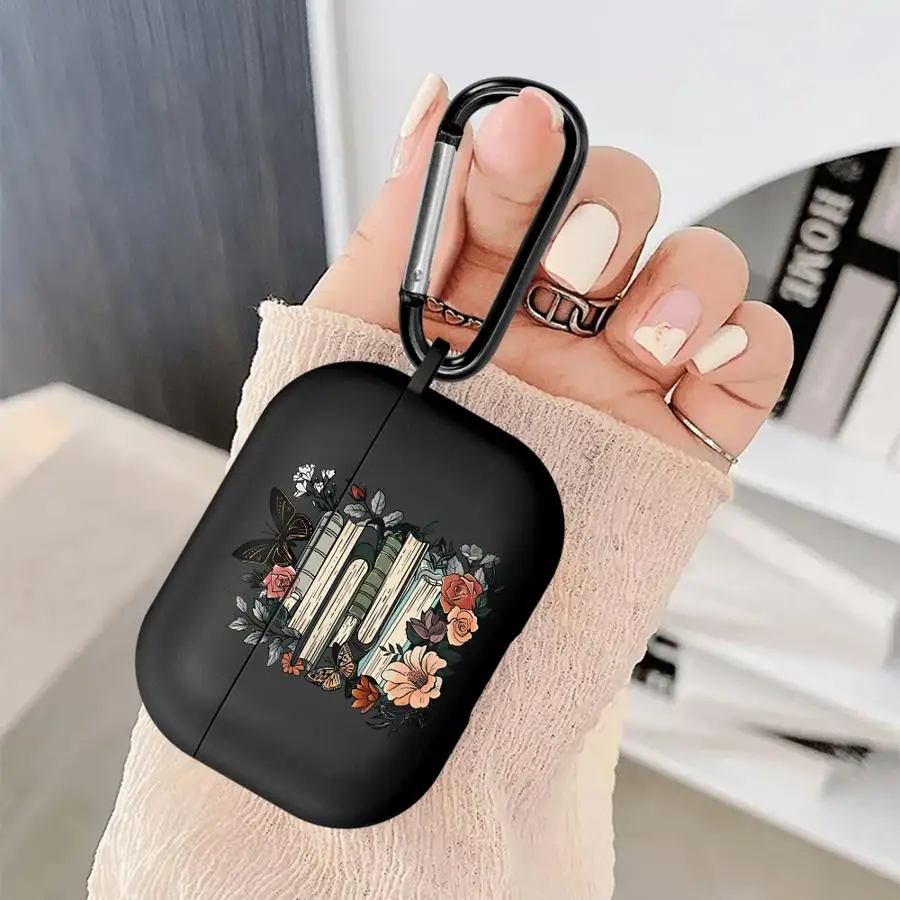 Earphone Cases Cover Case For Airpods Pro2 Pro3 4 1 3 2 Pro Cartoon Bookshelf view 5