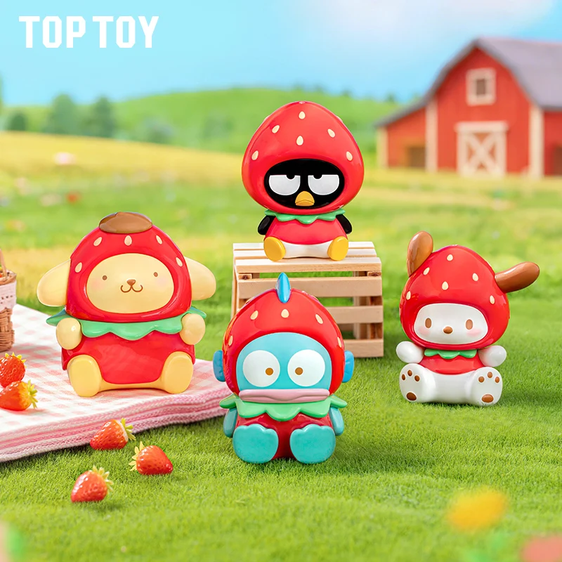TOPTOY Sanrio Character Strawberry Candy Series Mini Keychain Backpack Pendant Genuine Blind Box Toys Kawaii Anime Action Figure - view 3